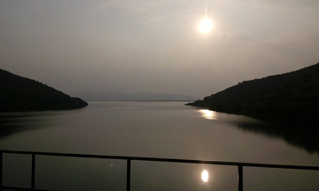 Gandikota Reservoir at evening in YSR Kadapa district